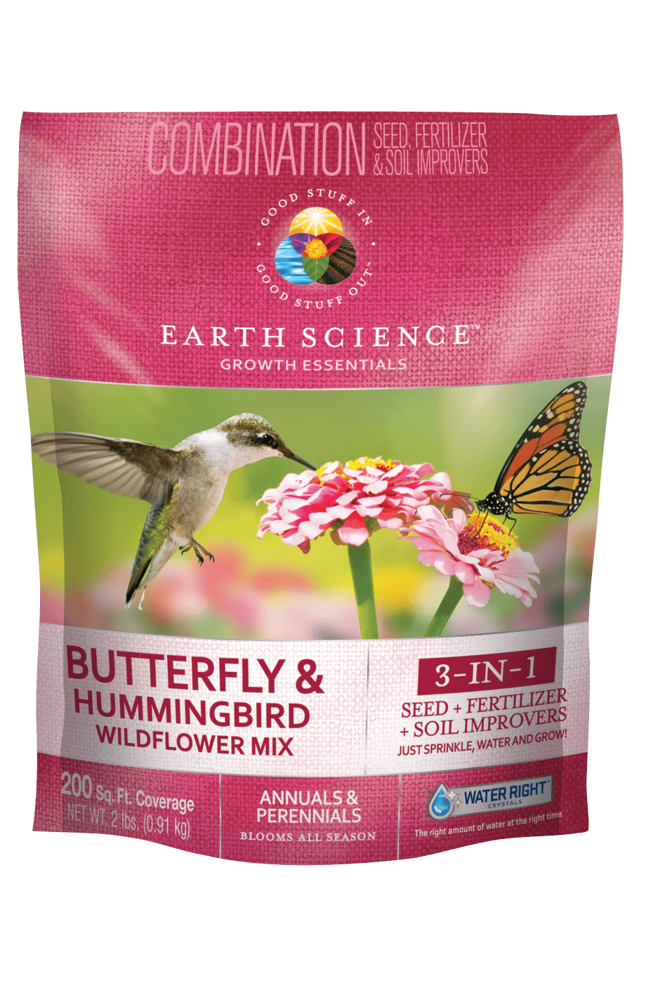 Earth Science Wildflower Butterfly and Hummingbird Mix