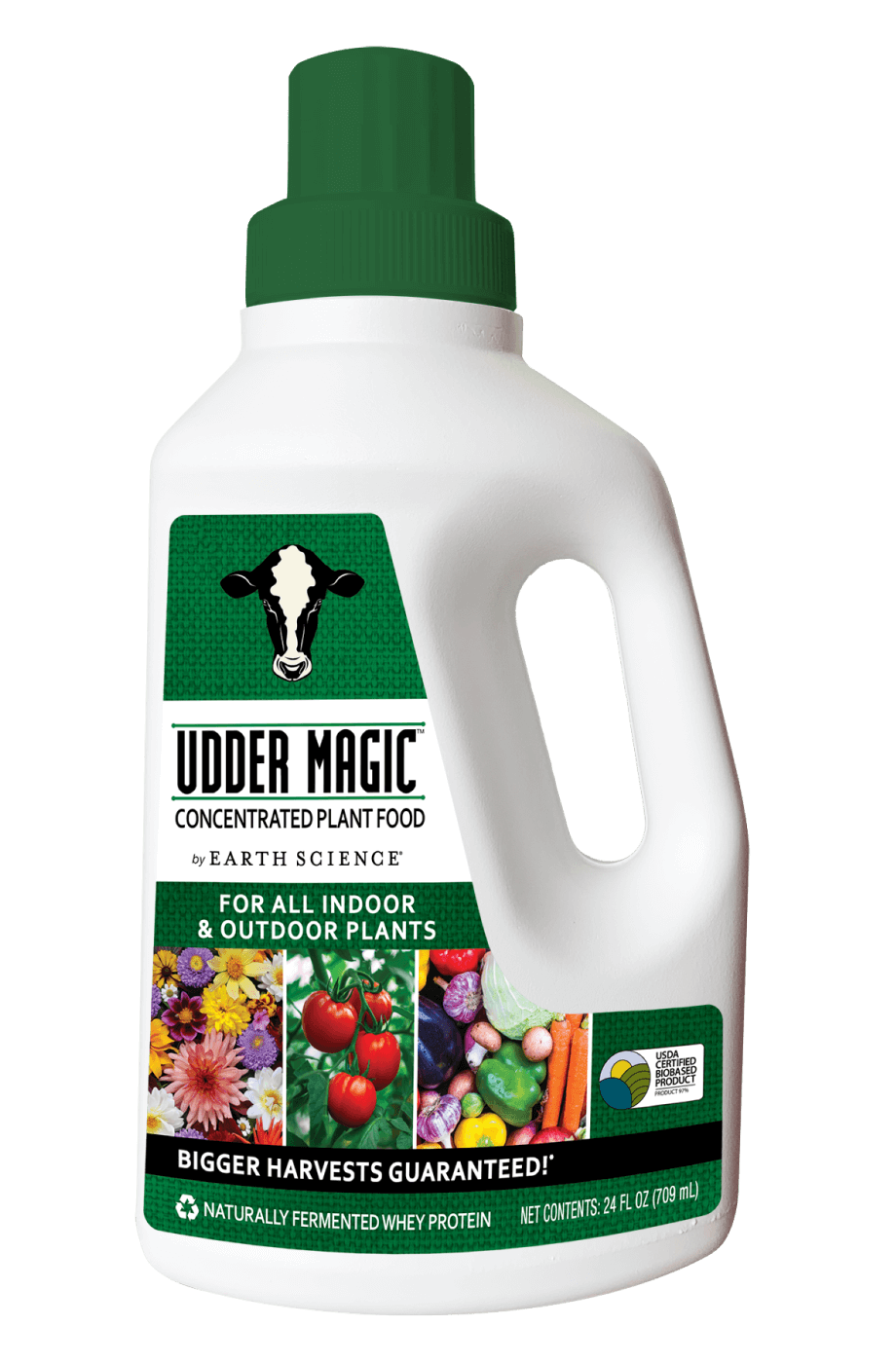 Bottle of Udder Magic plant food